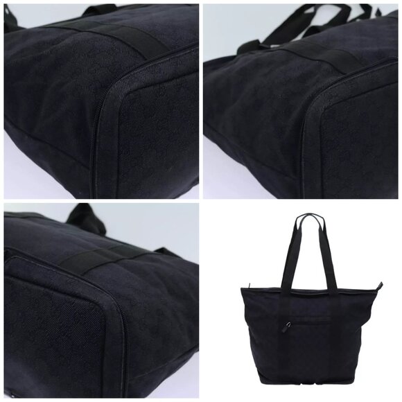 GUCCI GG Canvas Tote Bag Black - Picture 10 of 14
